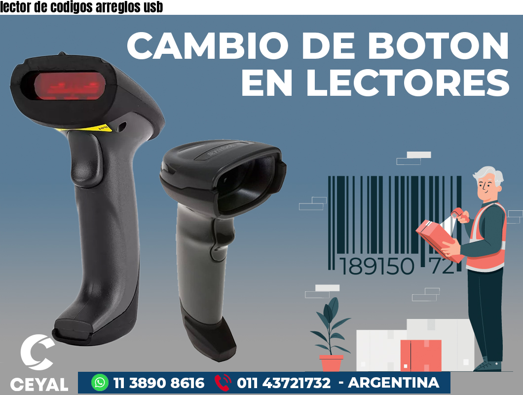 lector de codigos arreglos usb