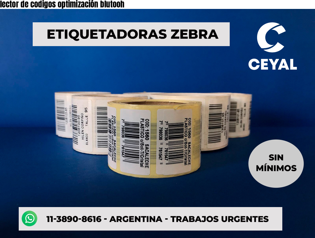 lector de codigos optimización blutooh