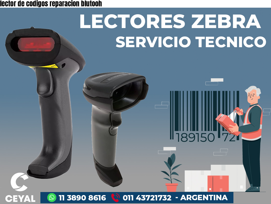 lector de codigos reparacion blutooh
