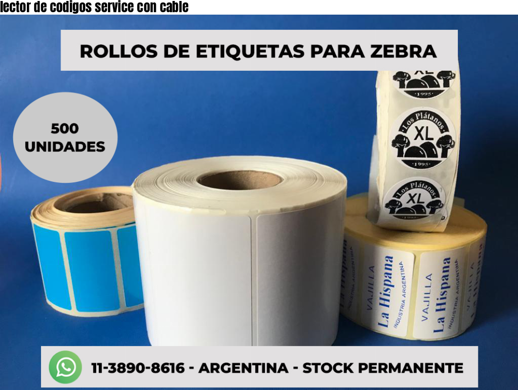lector de codigos service con cable