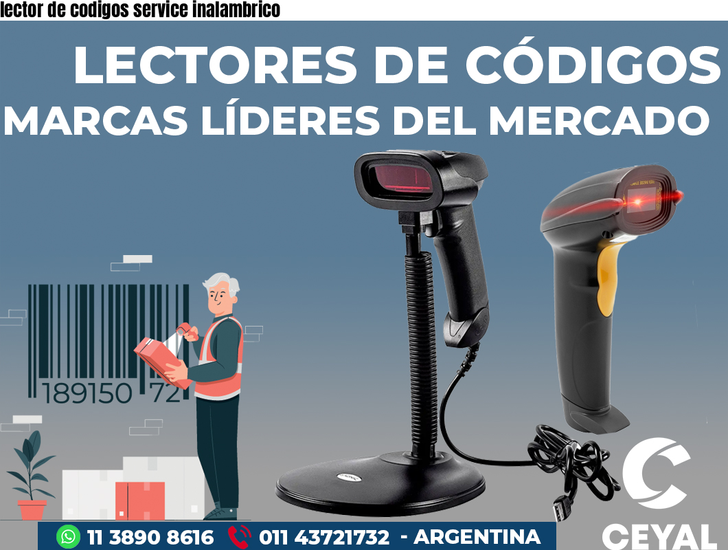 lector de codigos service inalambrico