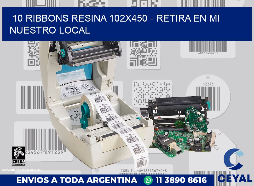 10 Ribbons resina 102x450 - retira en mi nuestro local