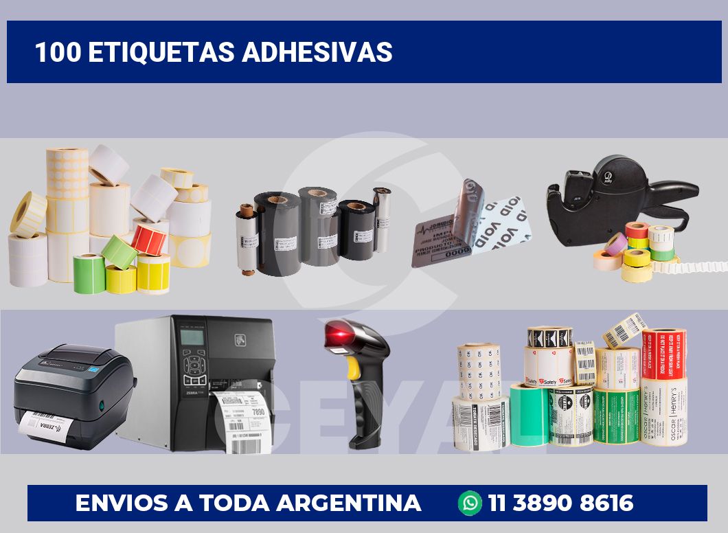 100 Etiquetas adhesivas