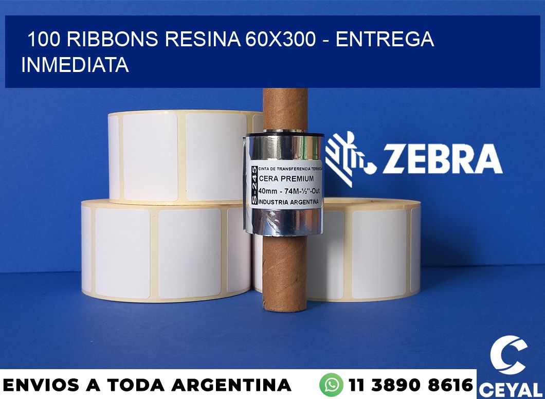 100 Ribbons resina 60x300 - Entrega inmediata