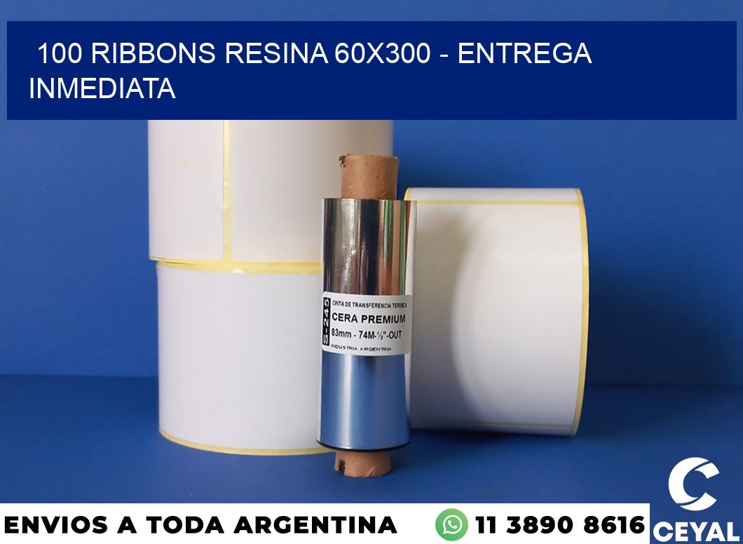 100 Ribbons resina 60×300 – Entrega inmediata