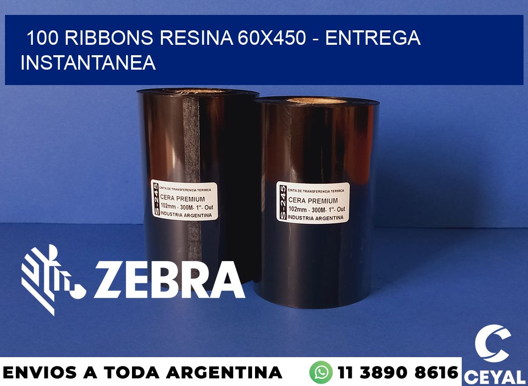 100 Ribbons resina 60x450 - entrega instantanea