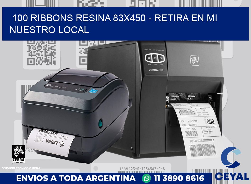 100 Ribbons resina 83x450 - retira en mi nuestro local