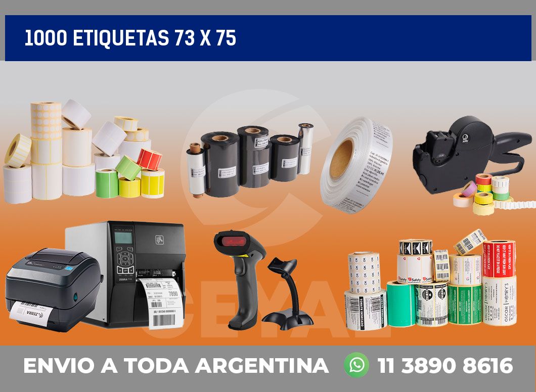1000 etiquetas 73 x 75