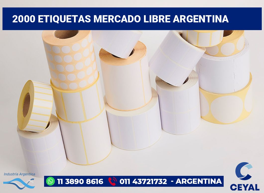 2000 Etiquetas mercado libre argentina