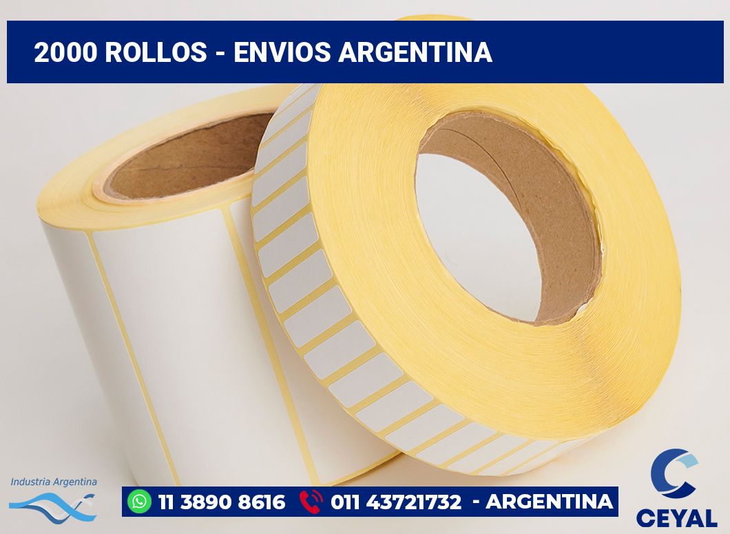 2000 Rollos - envios argentina