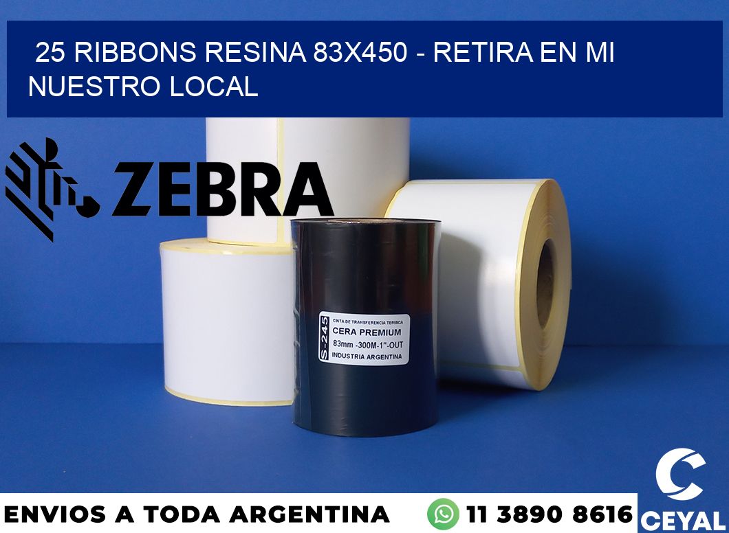 25 Ribbons resina 83x450 - retira en mi nuestro local