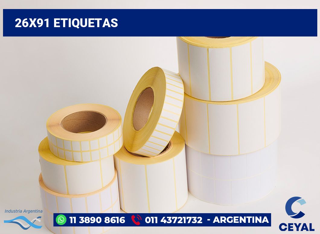 26x91 Etiquetas