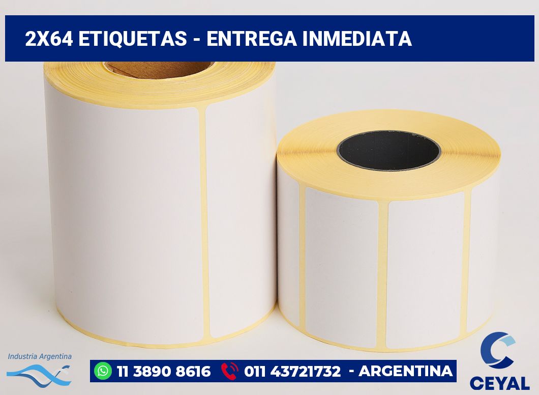 2×64 Etiquetas