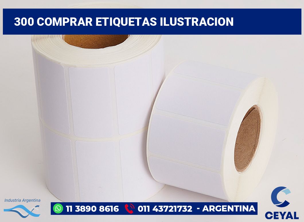300 Comprar etiquetas ilustracion