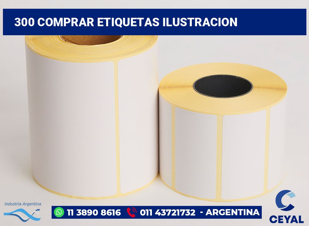 300 Comprar etiquetas ilustracion