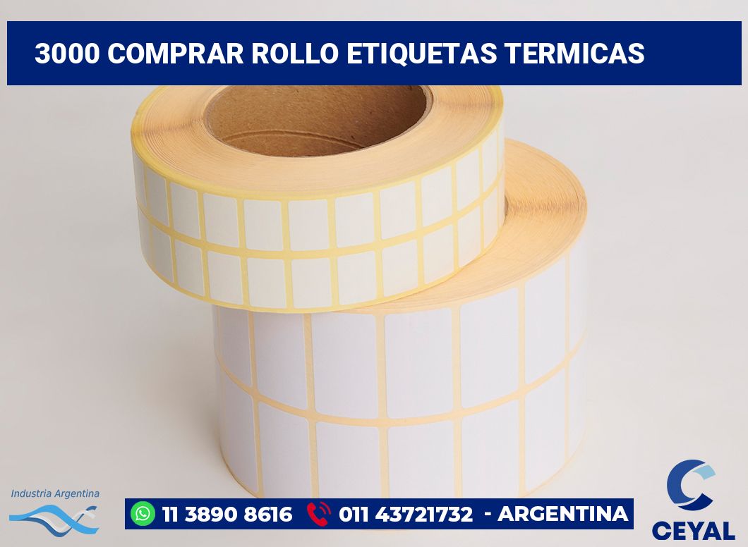 3000 Comprar rollo etiquetas termicas