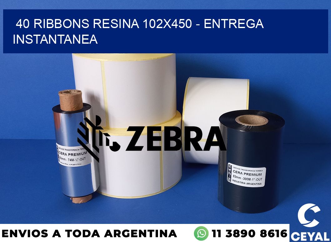 40 Ribbons resina 102x450 - entrega instantanea