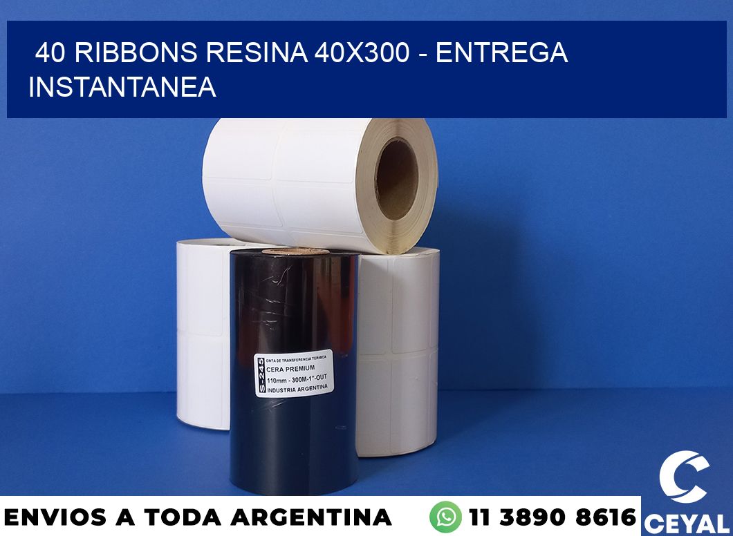 40 Ribbons resina 40×300 – entrega instantanea