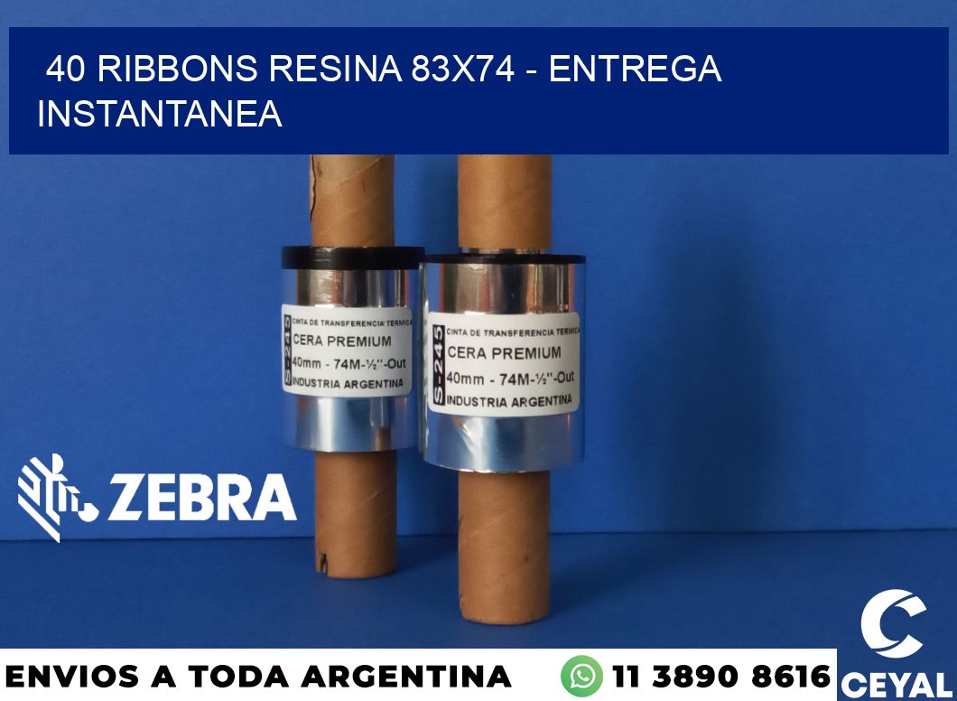 40 Ribbons resina 83x74 - entrega instantanea