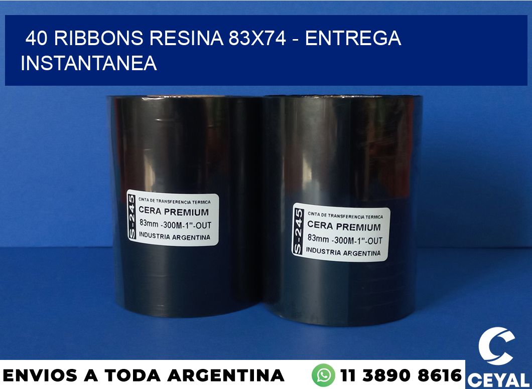 40 Ribbons resina 83×74 – entrega instantanea