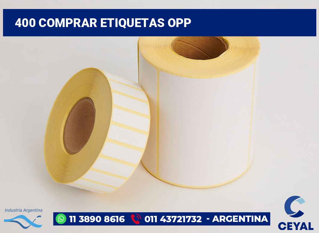 400 Comprar etiquetas opp
