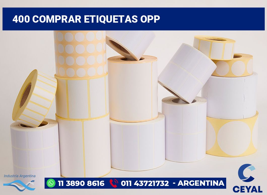 400 Comprar etiquetas opp