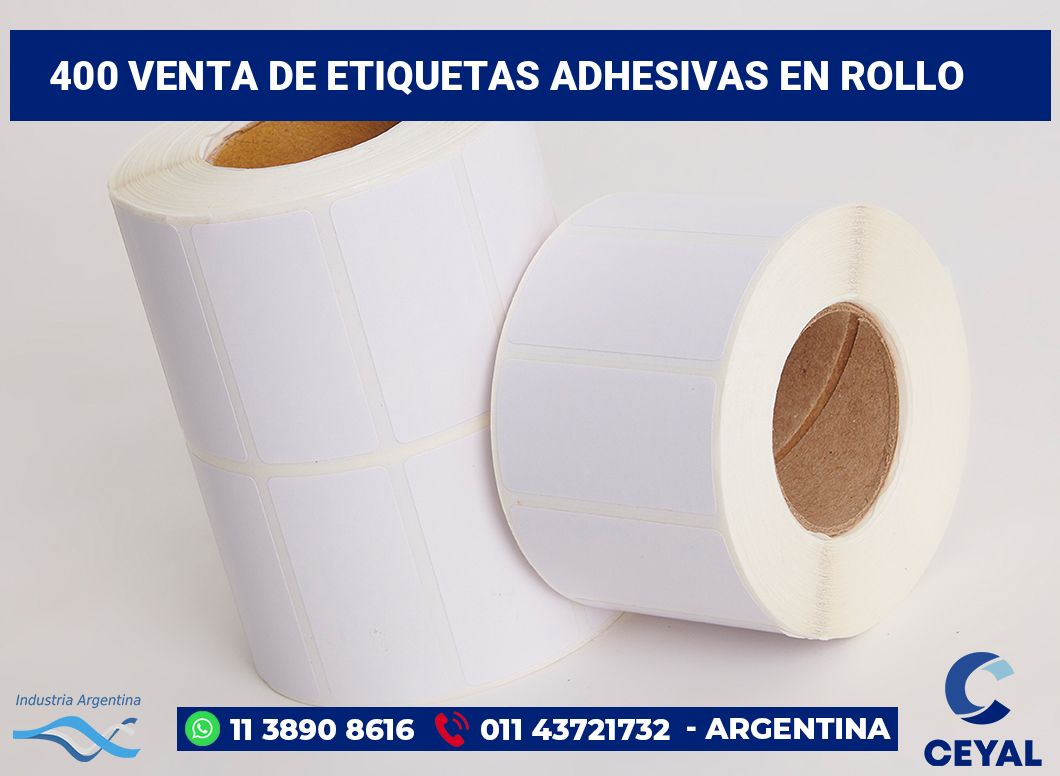 400 Venta de etiquetas adhesivas en rollo