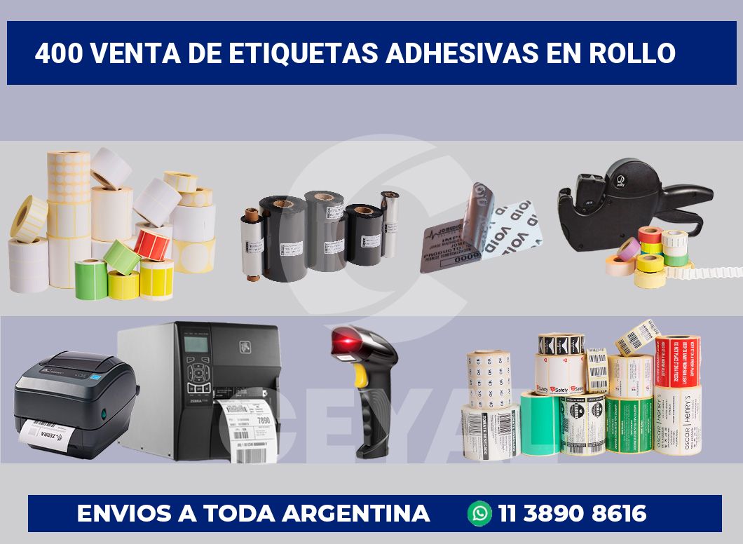 400 Venta de etiquetas adhesivas en rollo