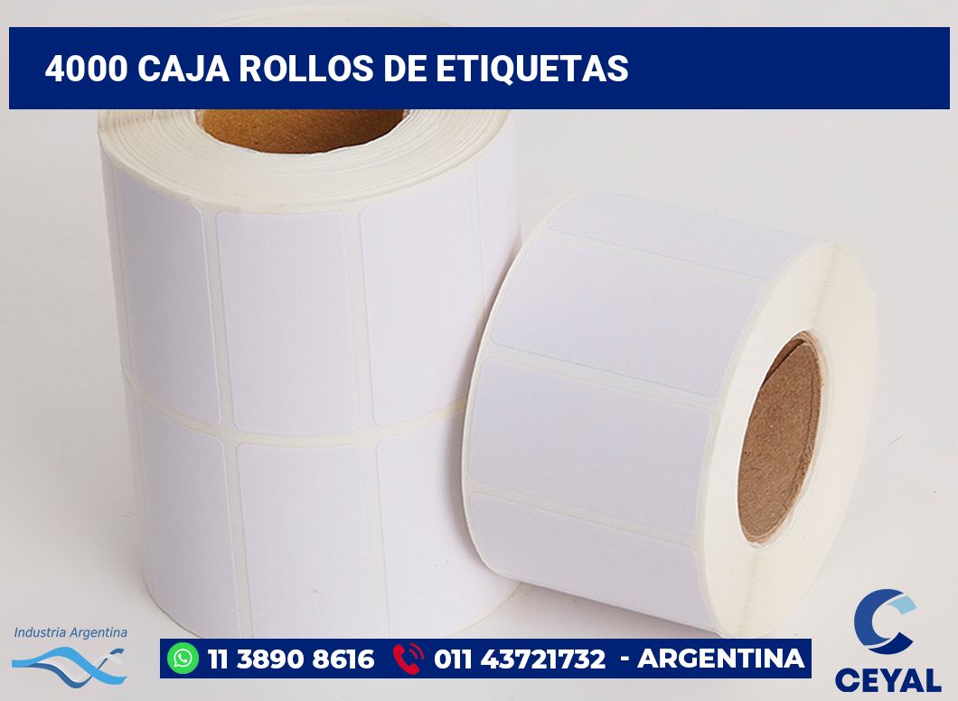4000 Caja rollos de etiquetas