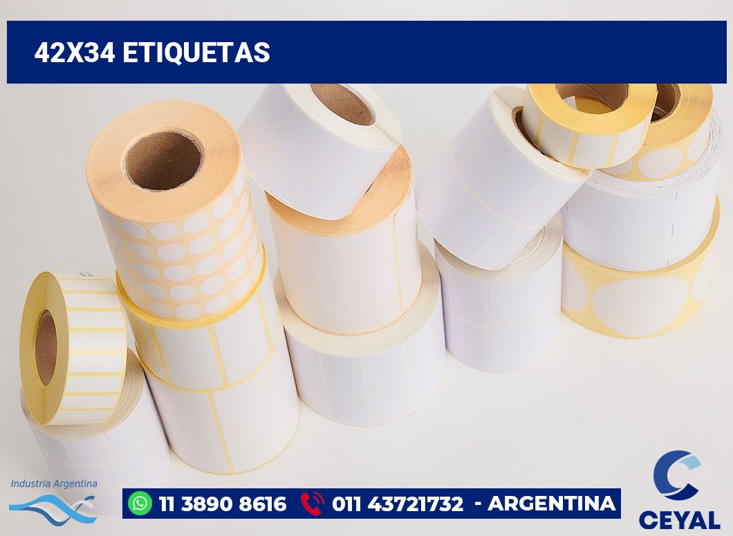 42x34 Etiquetas