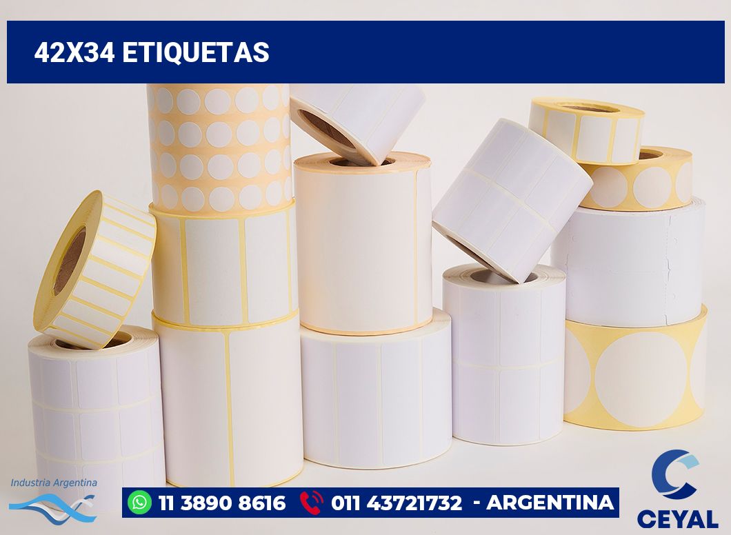 42x34 Etiquetas
