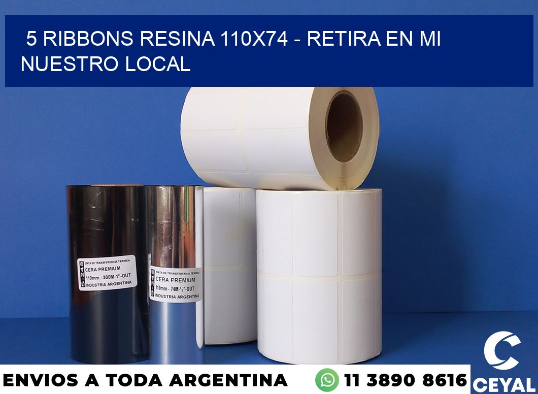 5 Ribbons resina 110×74 – retira en mi nuestro local