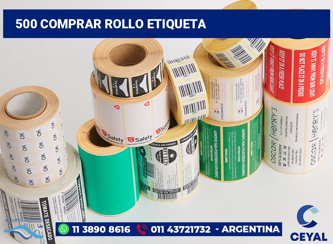 500 Comprar rollo etiqueta