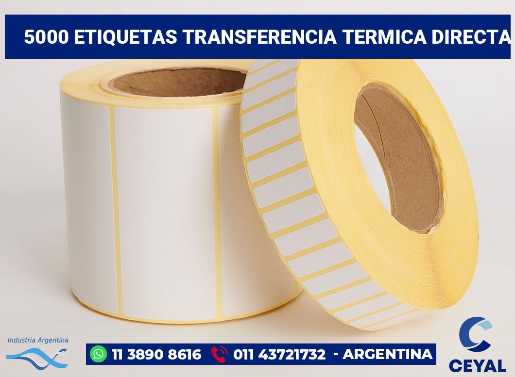5000 Etiquetas transferencia termica directa