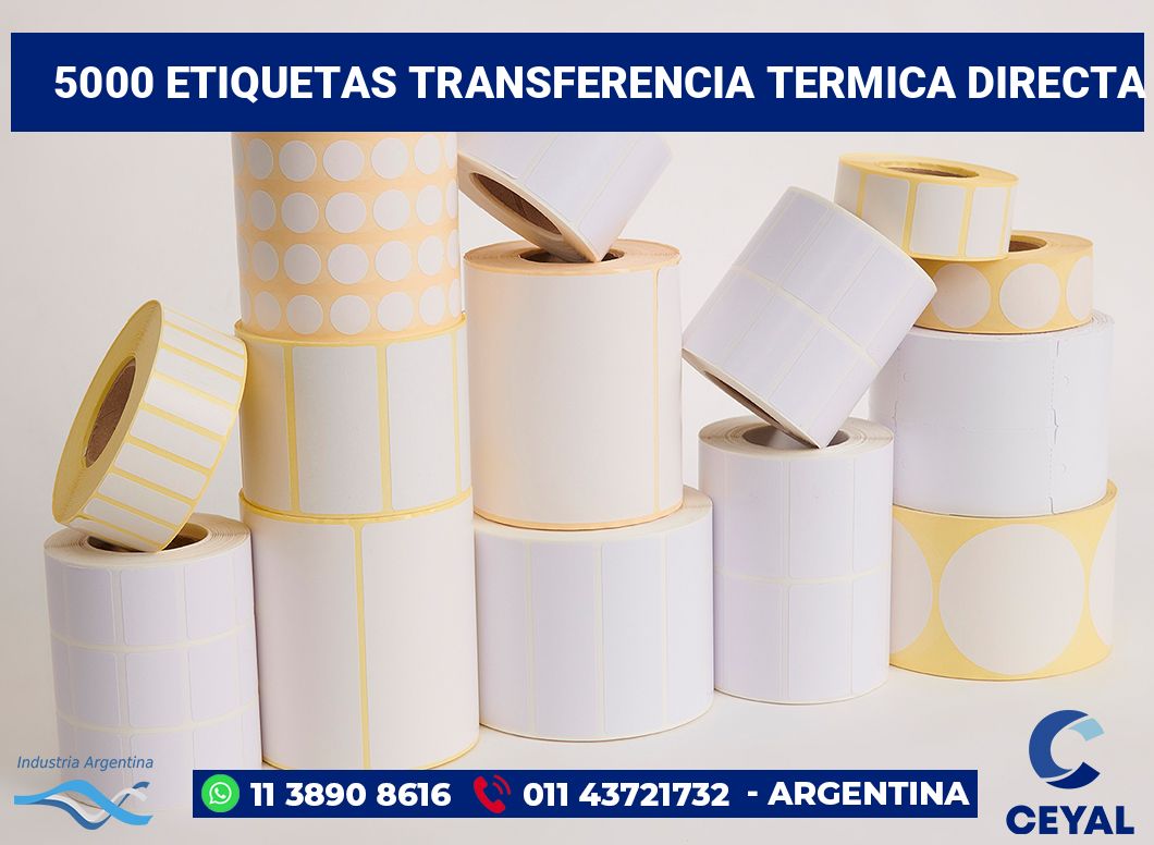 5000 Etiquetas transferencia termica directa