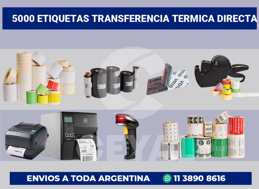 5000 Etiquetas transferencia termica directa