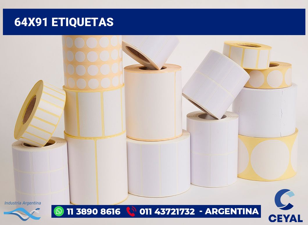 64x91 Etiquetas