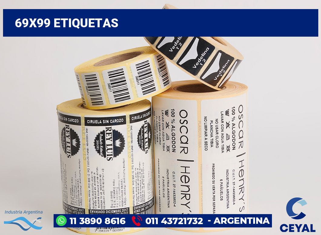 69x99 Etiquetas