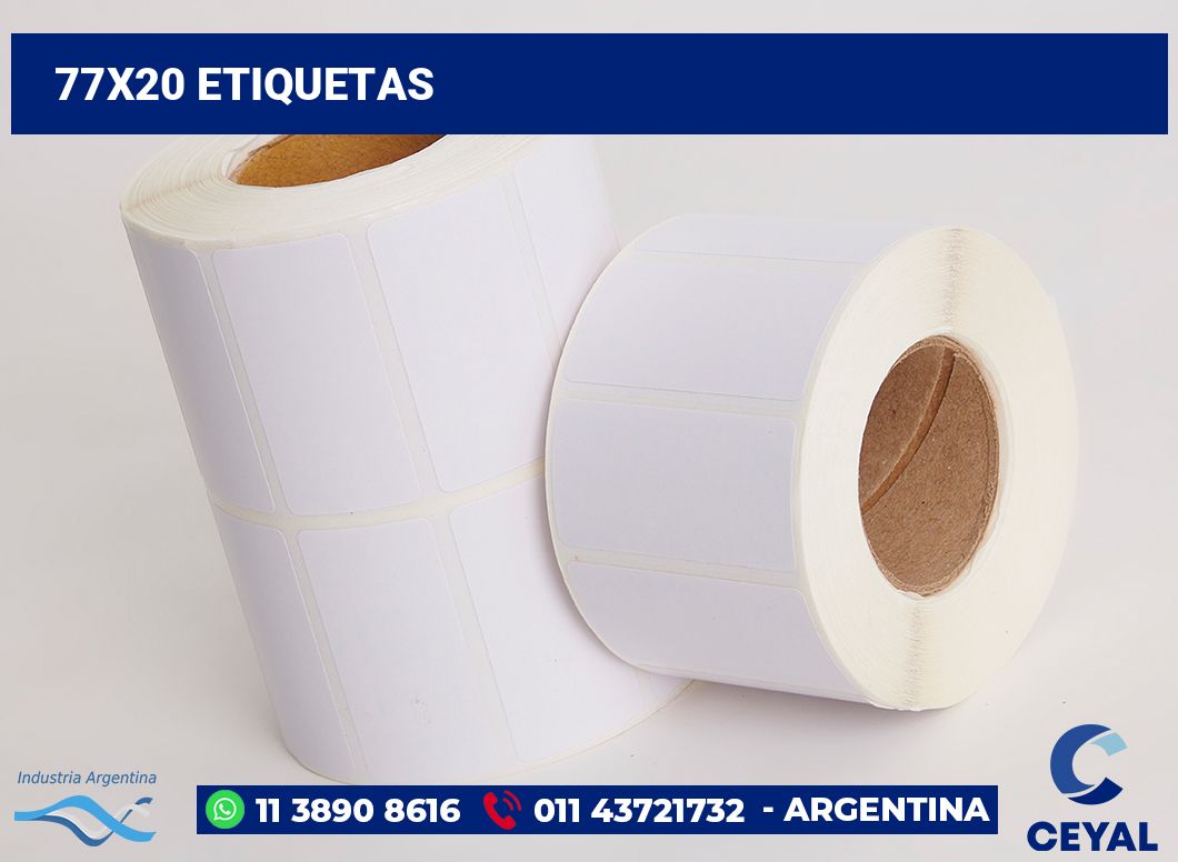 77x20 Etiquetas
