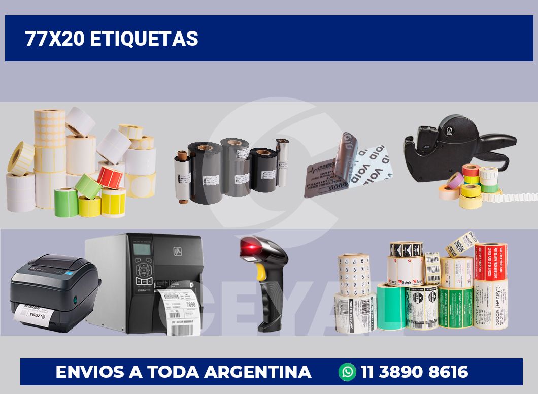 77×20 Etiquetas