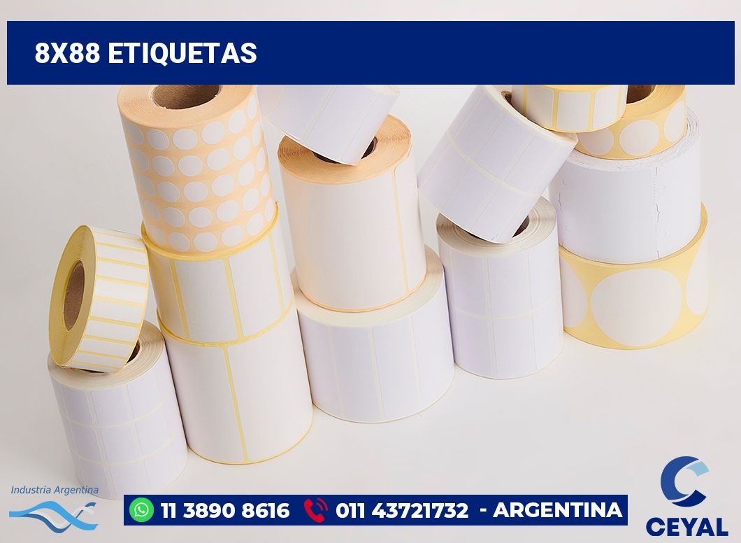 8x88 Etiquetas
