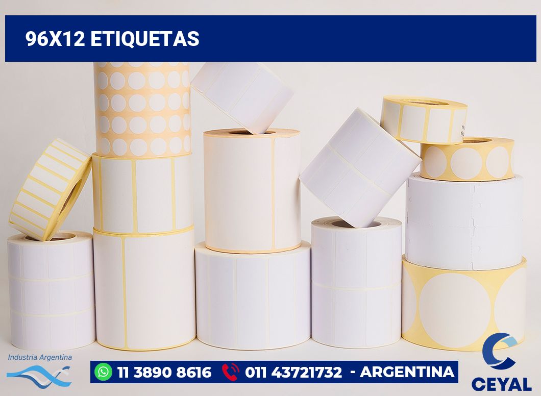 96x12 Etiquetas