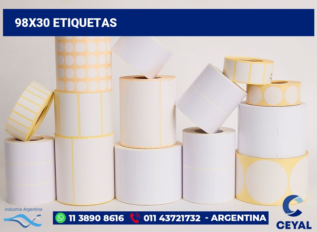 98x30 Etiquetas