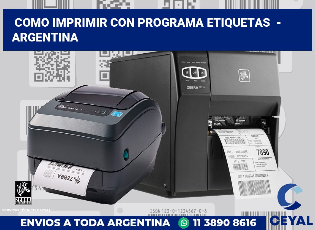 Como imprimir con programa etiquetas - Argentina