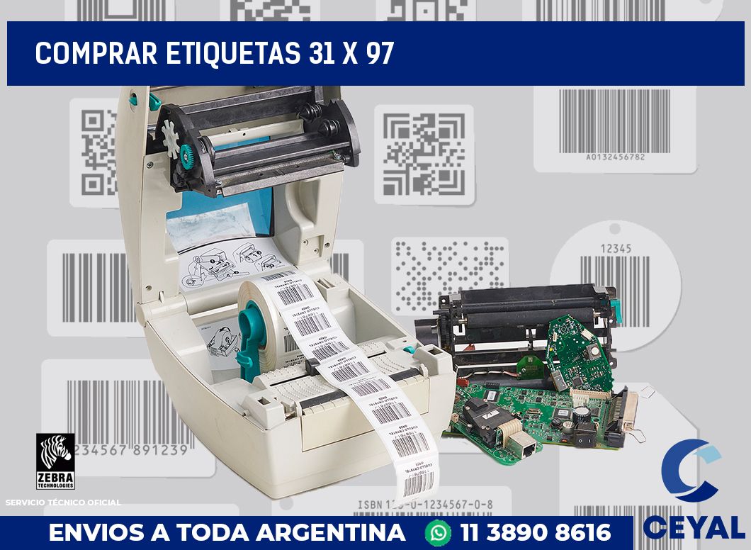 Comprar etiquetas 31 x 97