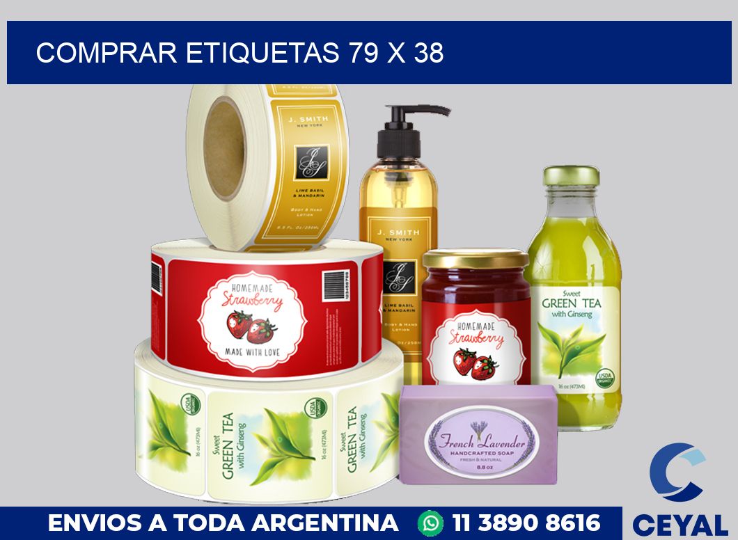 Comprar etiquetas 79 x 38