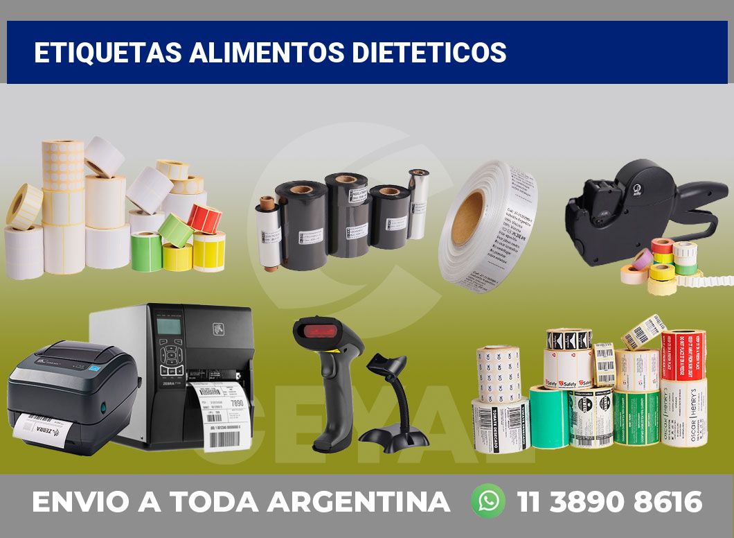 Etiquetas Alimentos dieteticos