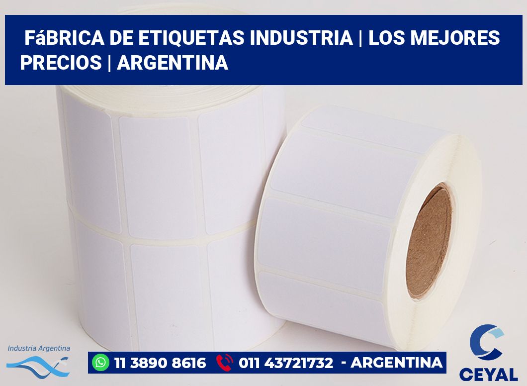 Fábrica de etiquetas industria | Los mejores precios | Argentina