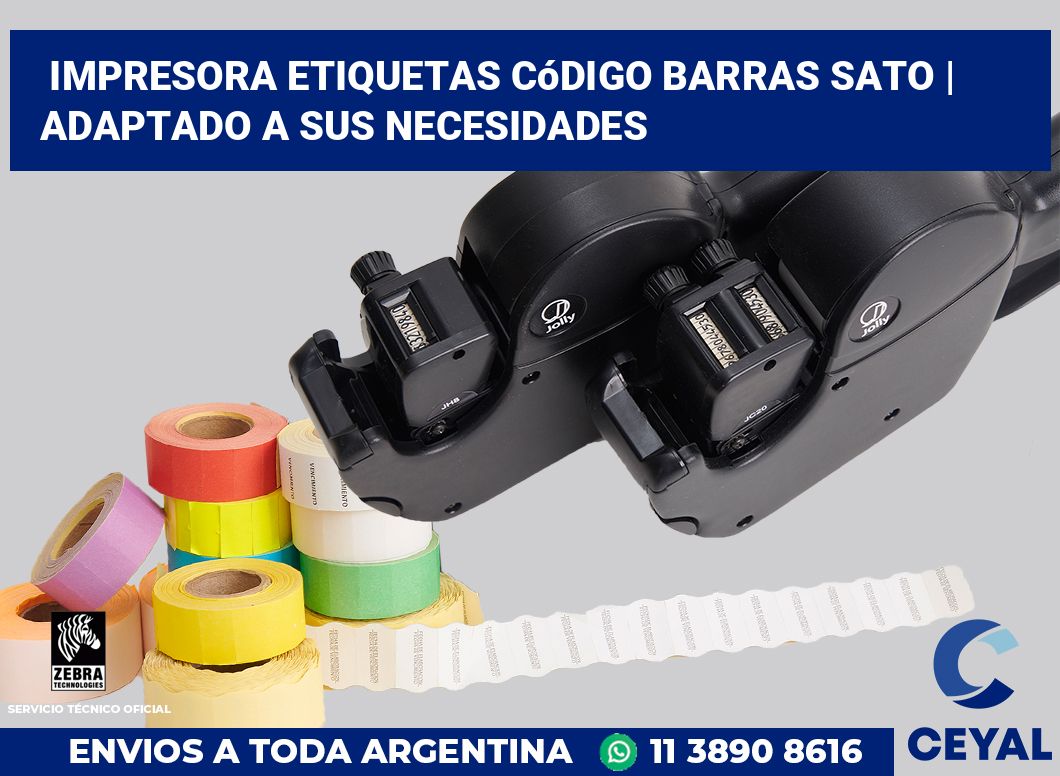 Impresora etiquetas Código barras Sato | Adaptado a sus necesidades