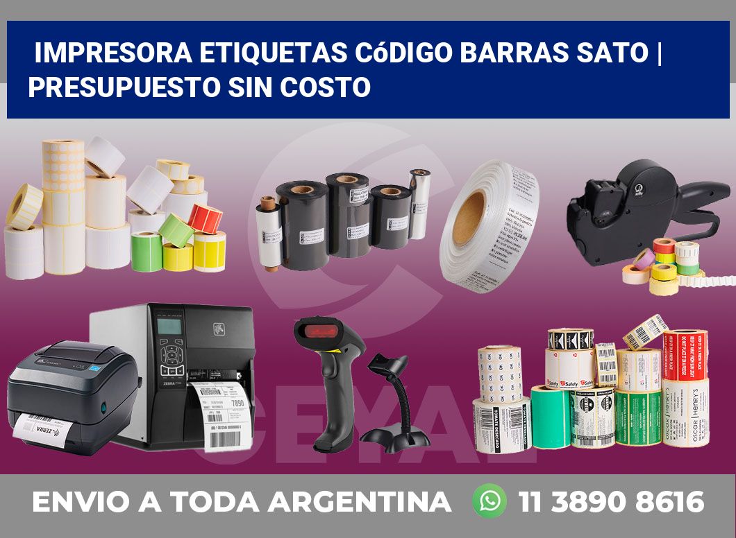 Impresora etiquetas Código barras Sato | Presupuesto sin costo